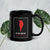 We Fight Monsters Black Glossy Mug