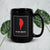 We Fight Monsters Black Glossy Mug